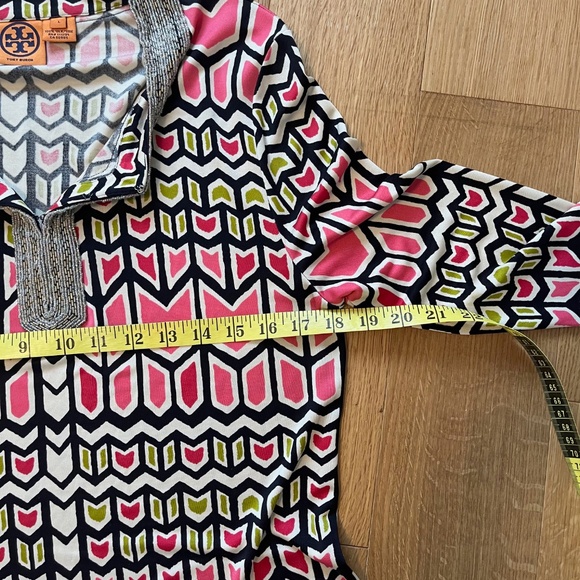 Tory Burch Multicoloured Beaded Silk Tunic Top - Picture 10 of 11